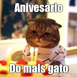 Anives�rio Do mais gato