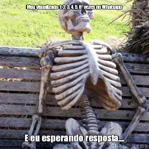 Msg visualizada 1, 2, 3, 4, 5, 6  vezes no Whatsapp E eu esperando resposta....
