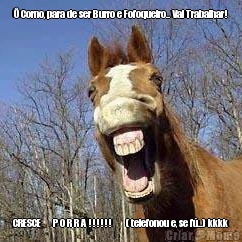 � Corno, para de ser Burro e Fofoqueiro.. Vai Trabalhar! CRESCE      P O R R A !!!!!!       ( telefonou e, se f�..) kkkk