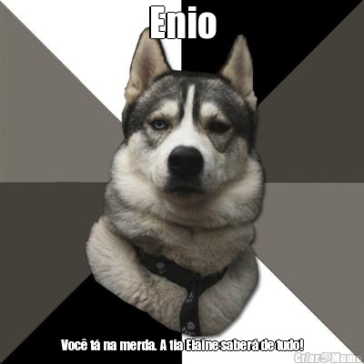Enio Voc� t� na merda. A tia Elaine saber� de tudo!