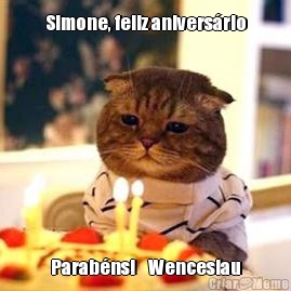 Simone, feliz anivers�rio Parab�ns!    Wenceslau