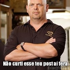  N�o curti esse teu post a� fera