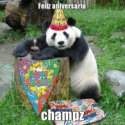 Feliz anivers�rio  champz