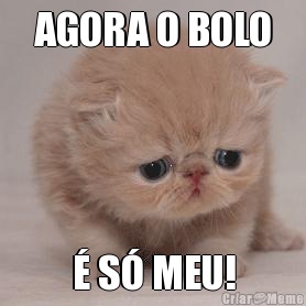 AGORA O BOLO � S� MEU!