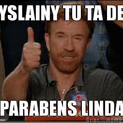 YSLAINY TU TA DE PARABENS LINDA